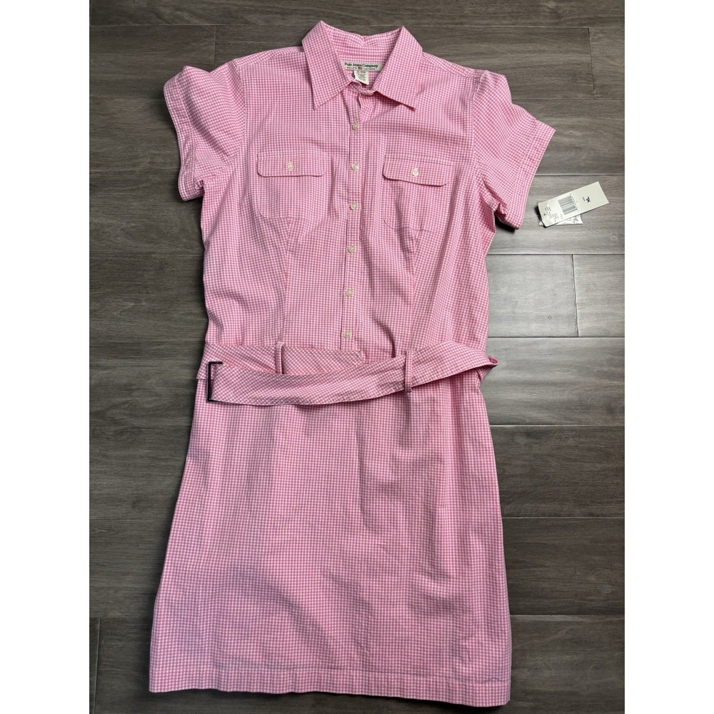 Vintage Polo Jeans Co. Ralph Lauren Gingham Check Dress Women's Size Xl New